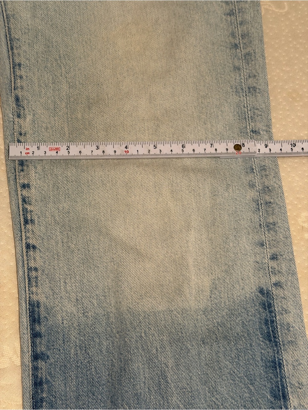Mother Denim "Rambler Ankle Fray" Jeans Sz 25 High-Waist, Raw Hem, Two-Tone - Picture 11 of 16